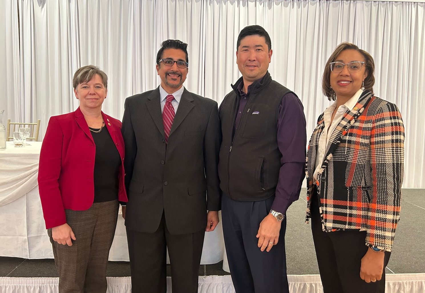 UConn SOM alums Dr. Kathy Mueller, Dr. Sachin Parekh, Dr. Ed Kim and Dr. Kisha Davis