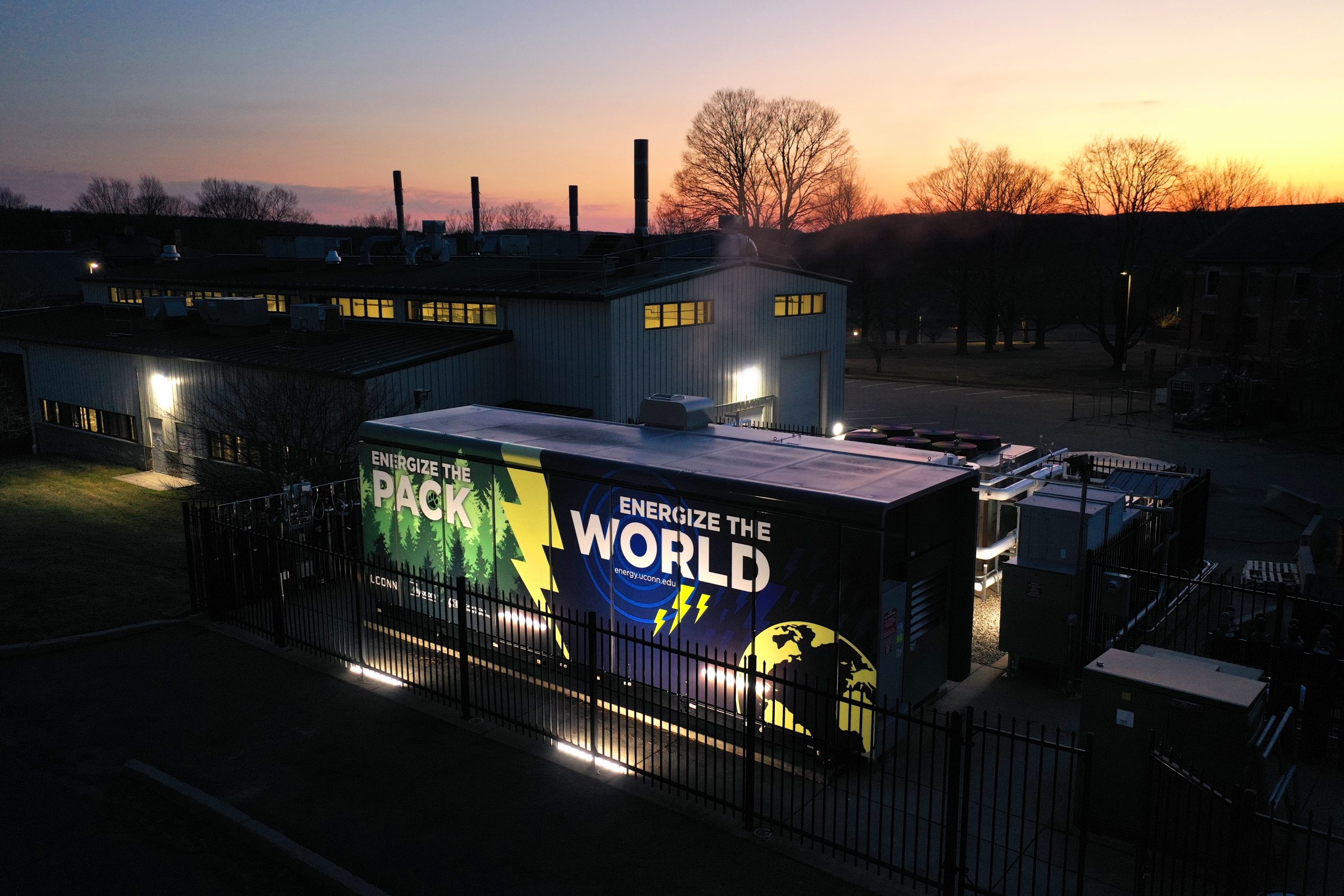 An aerial view of a C2E2 fuel cell