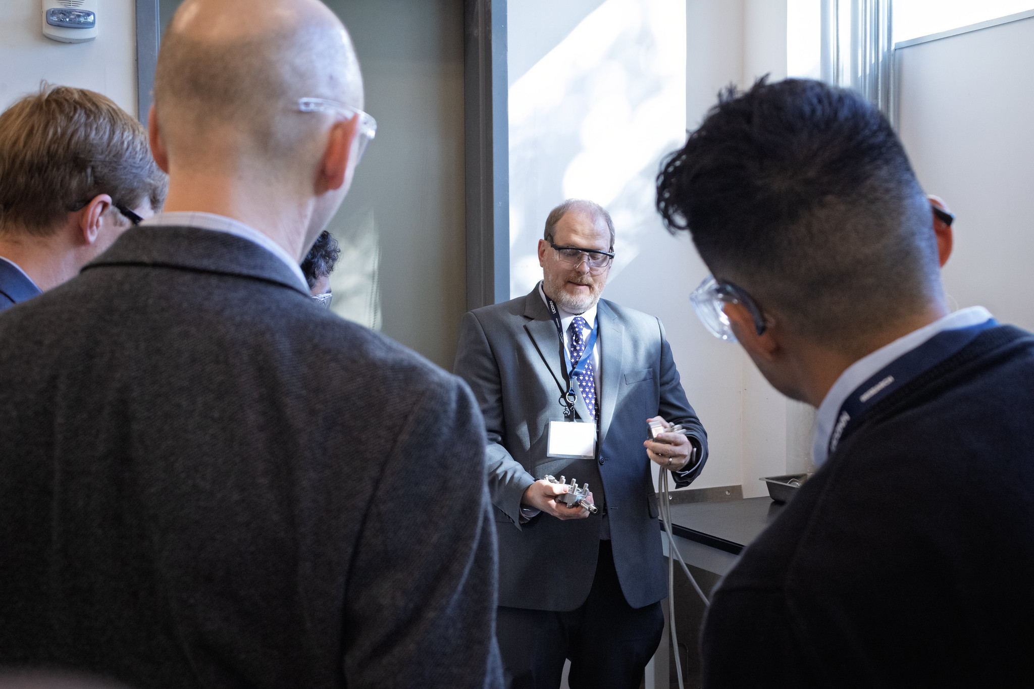 Jeffrey McCutcheon leading a tour through CCAST.