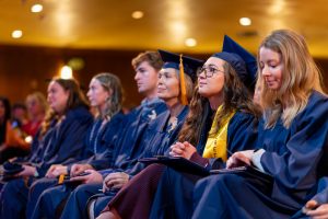 Graduates at the Elisabeth DeLuca Accelerated Second-Degree BS/CEIN commencement ceremony.