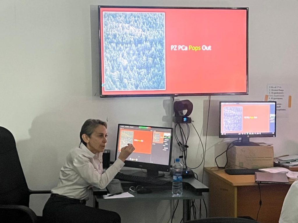 Dr. Jill Wruble leading a class for the current radiology residents