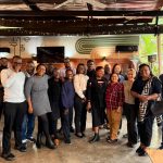 Dr. Jill Wruble with radiologists and radiology residents