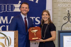 Marissa Salvo (Pharm.D.) Receives the Bowl of Hygeia Award (Nathan Tinker)