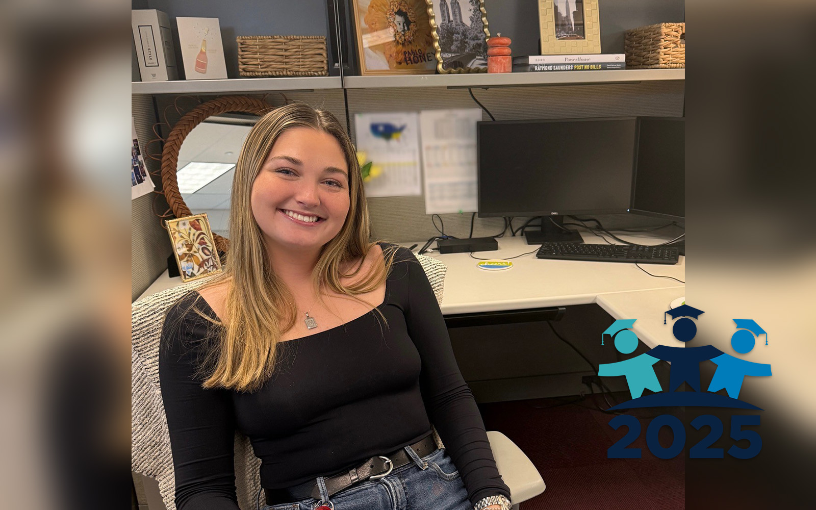 Kenzie Blowers '25, at work (Contributed Photo)