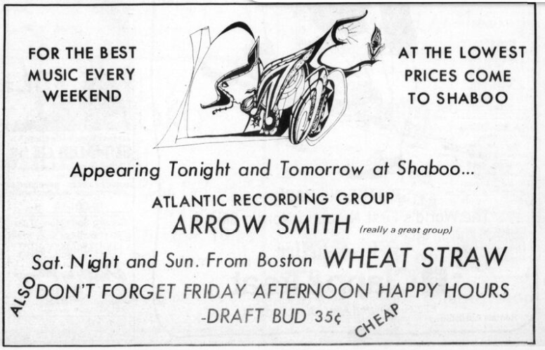 A newspaper ad for the Shaboo Inn.