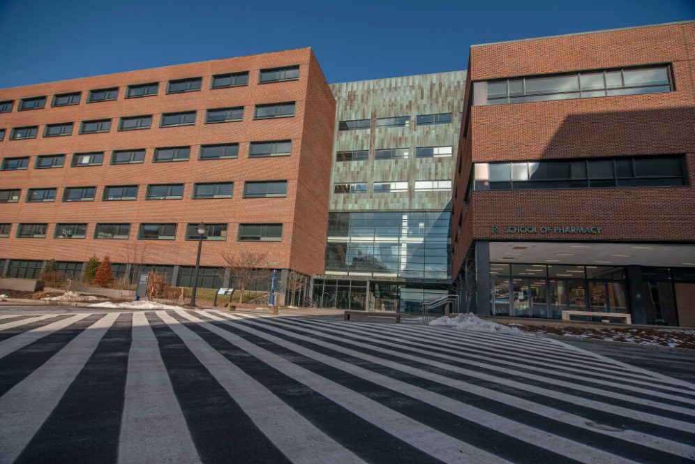 The School of Pharmacy Building. Jan. 24, 2022. (Sean Flynn)