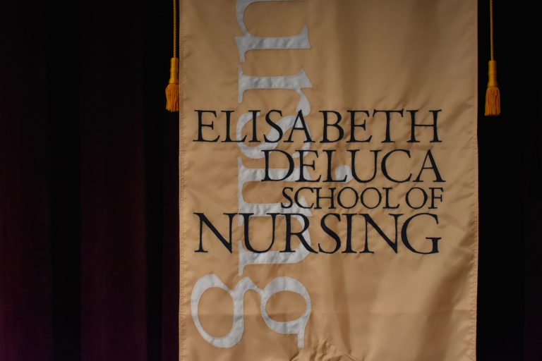 UConn Elisabeth DeLuca School of Nursing flag