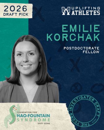 promotional graphic showing Emilie Korchak as an 