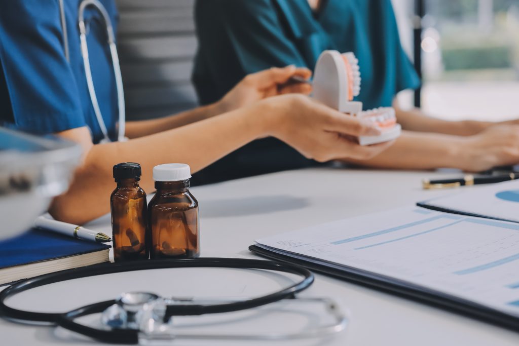 Patient visit at dental clinics office