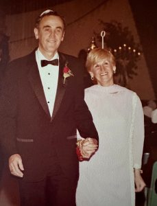 Harold and Doris at their daughter's wedding in 1984
