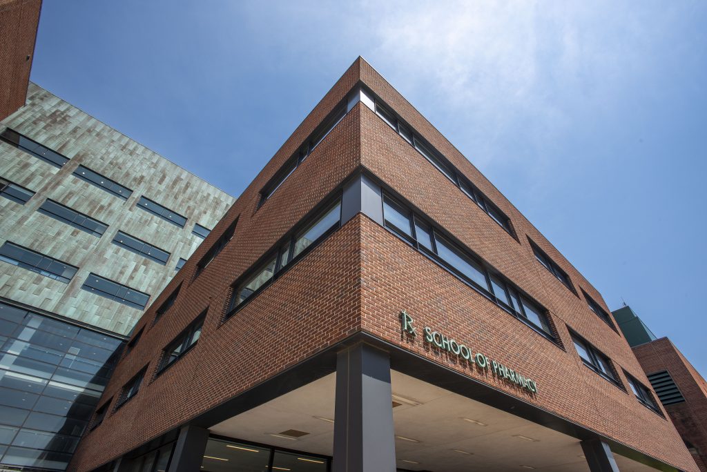 Exterior of the School of Pharmacy Building