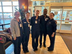 UConn Nursing students at Norwalk Hospital.