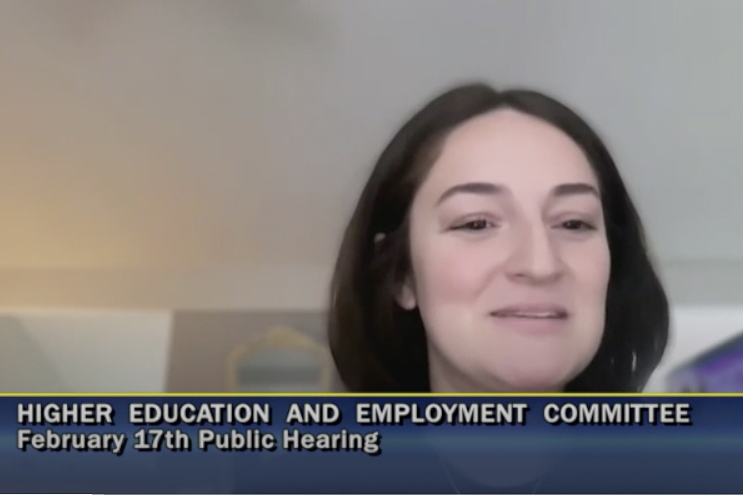 Jocelyn Medina, a second-year MSW student focusing on policy practice.