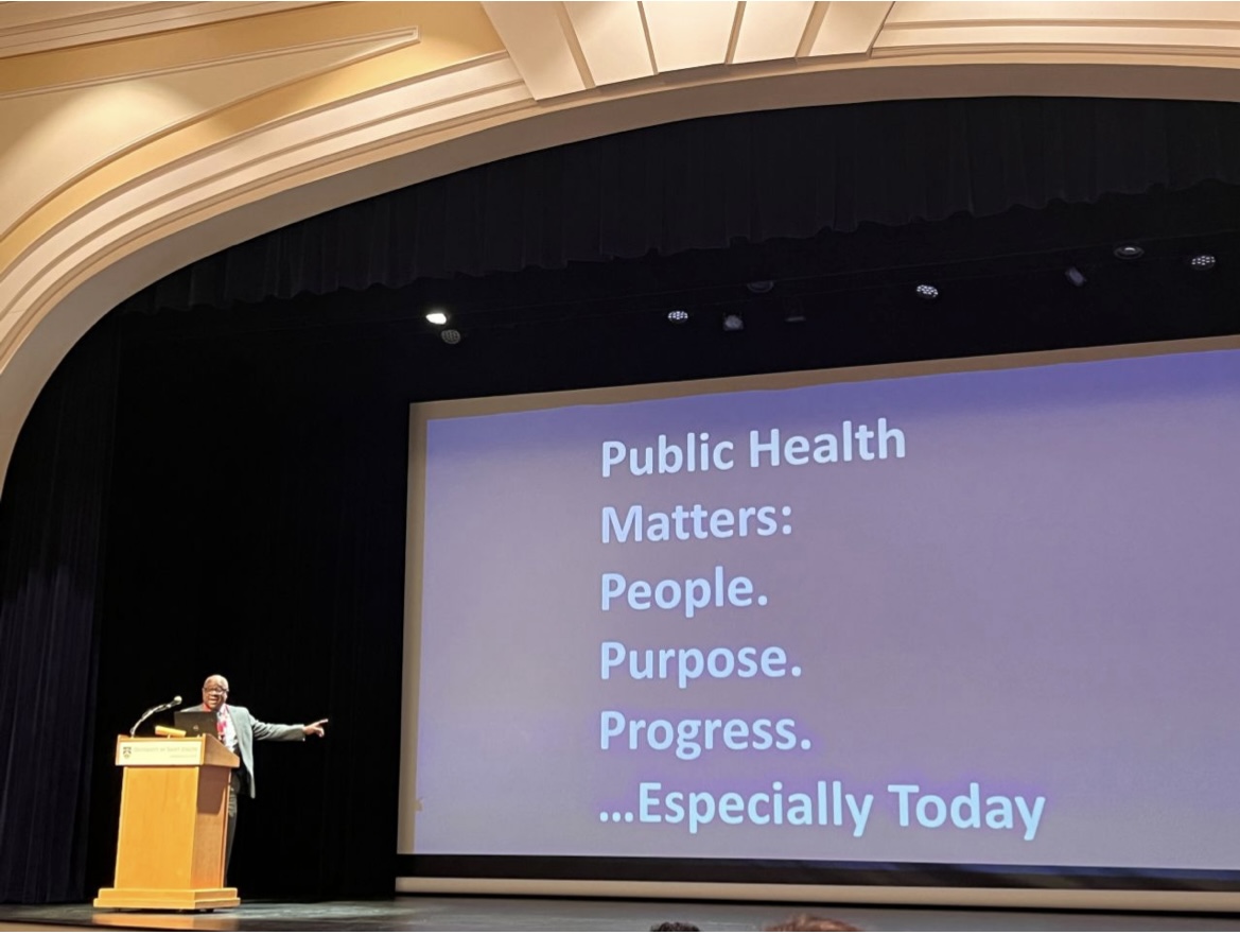 Dr. Jeffrey F. Hines delivering the keynote address for the 2026 CPHA Annual Meeting