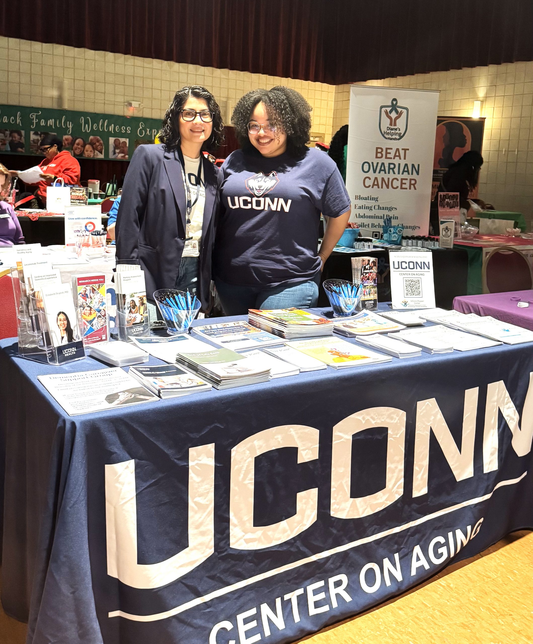 UConn Center on Aging also had an event table at the 3rd Annual Black Family Wellness Expo (HDI photo).