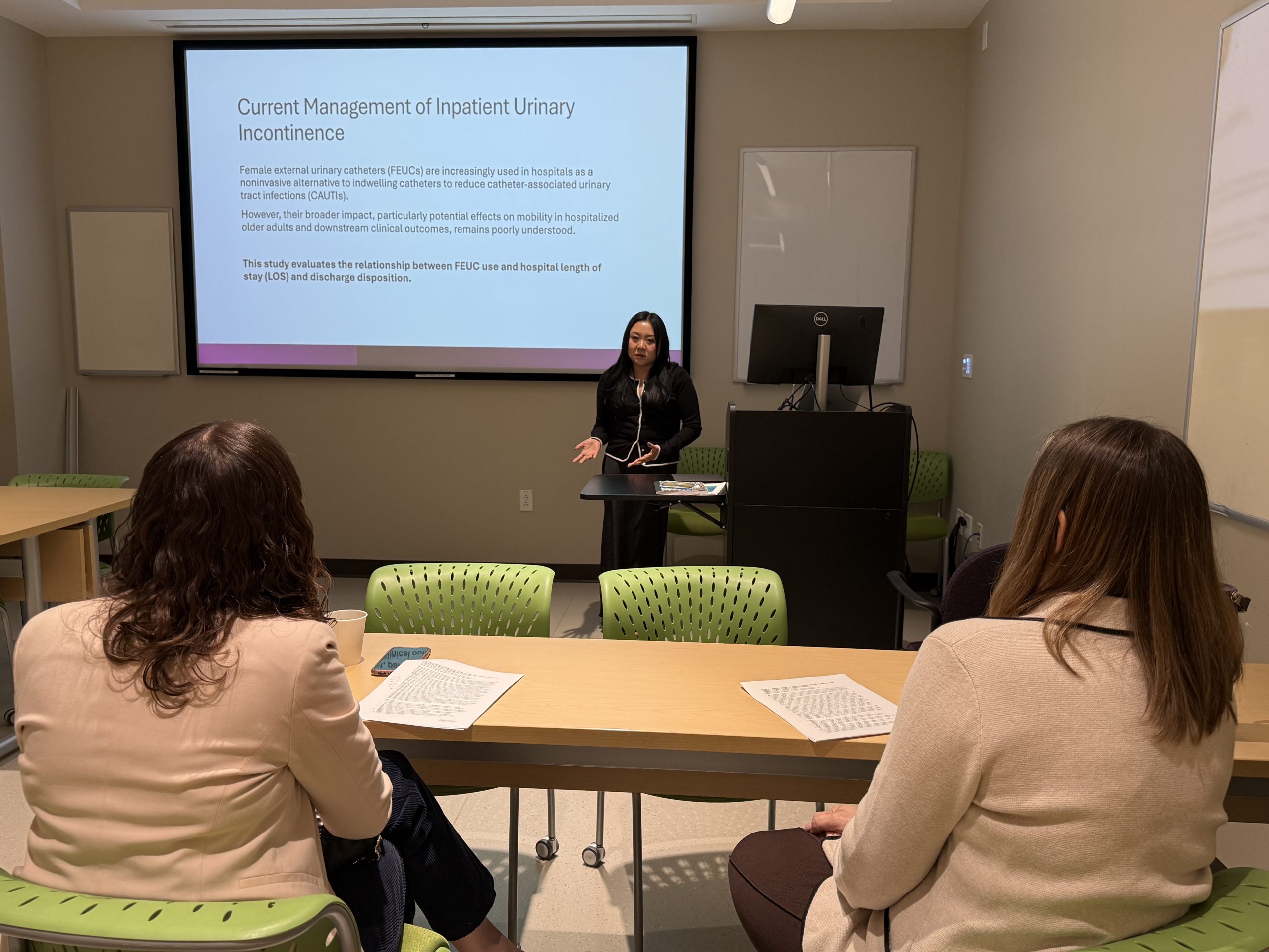 Class of 2026' Alyssa Lam presenting her capstone