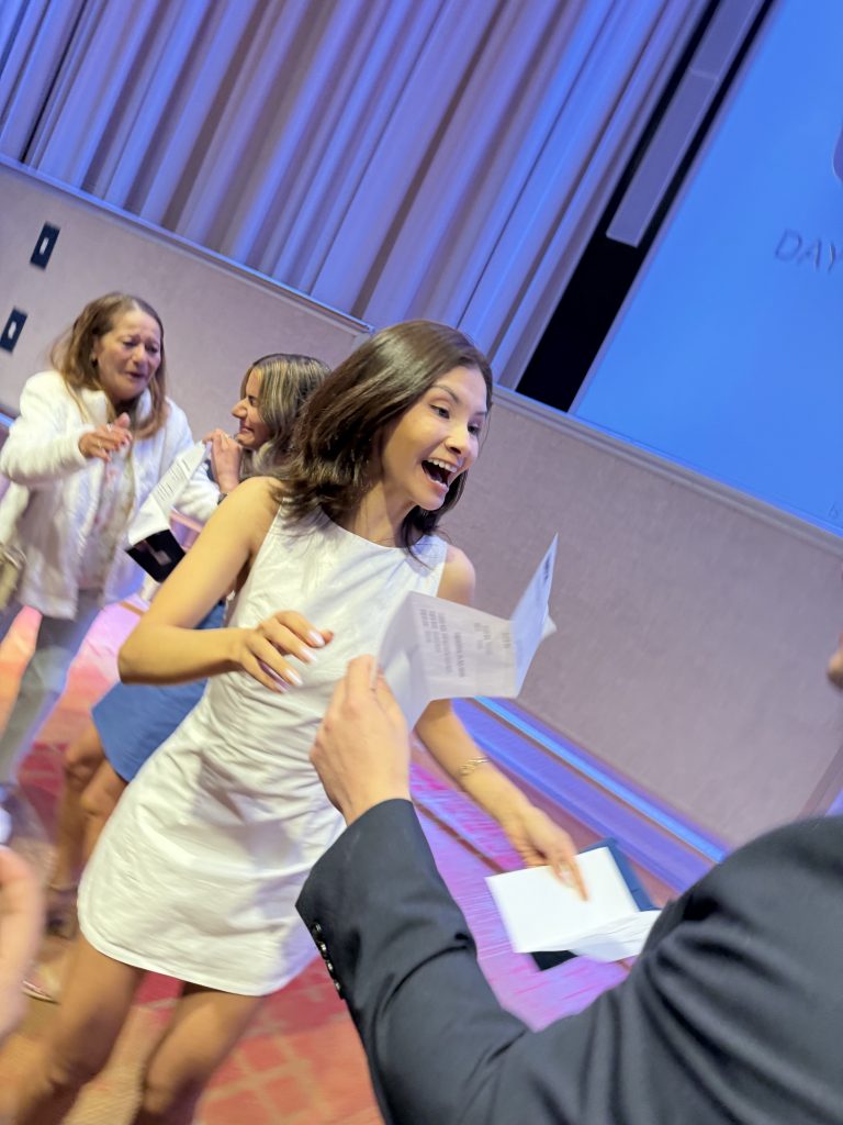 Maria Emilia Guerrero experiencing National Match Day 2026 at UConn.