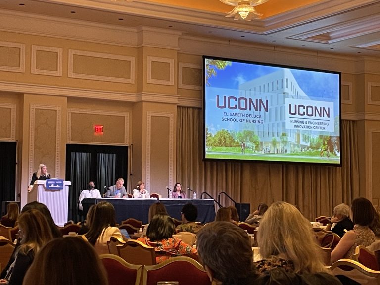 Tiffany Kelley presenting at the Eastern Nursing Research Society (ENRS) Conference.