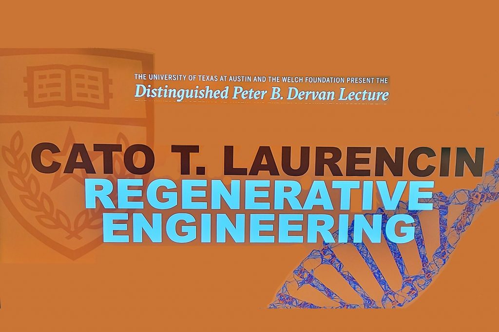 Laurencin lecture image on regenerative engineering.