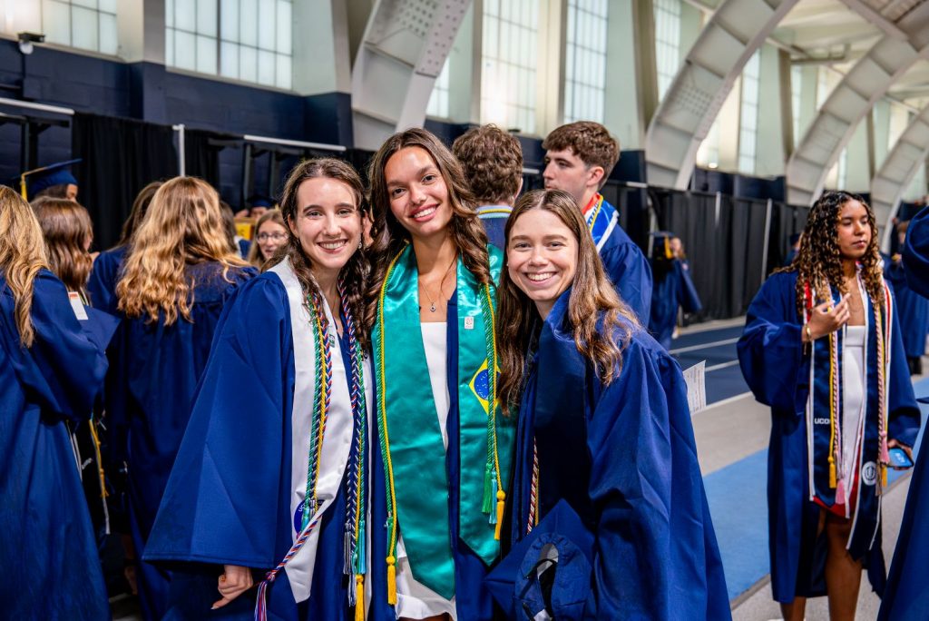 Students before the processional at 2026 CAHNR commencement