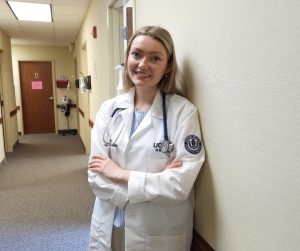 The future Dr. Josie Ford is first training with patients in family medicine, before moving on to psychiatry and other specialties beyond.