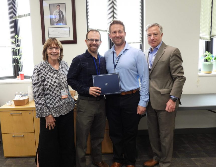Dr. Henry Siccardi being honored
