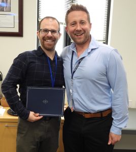 Dr. Siccardi with his mentor Dr. Steele.