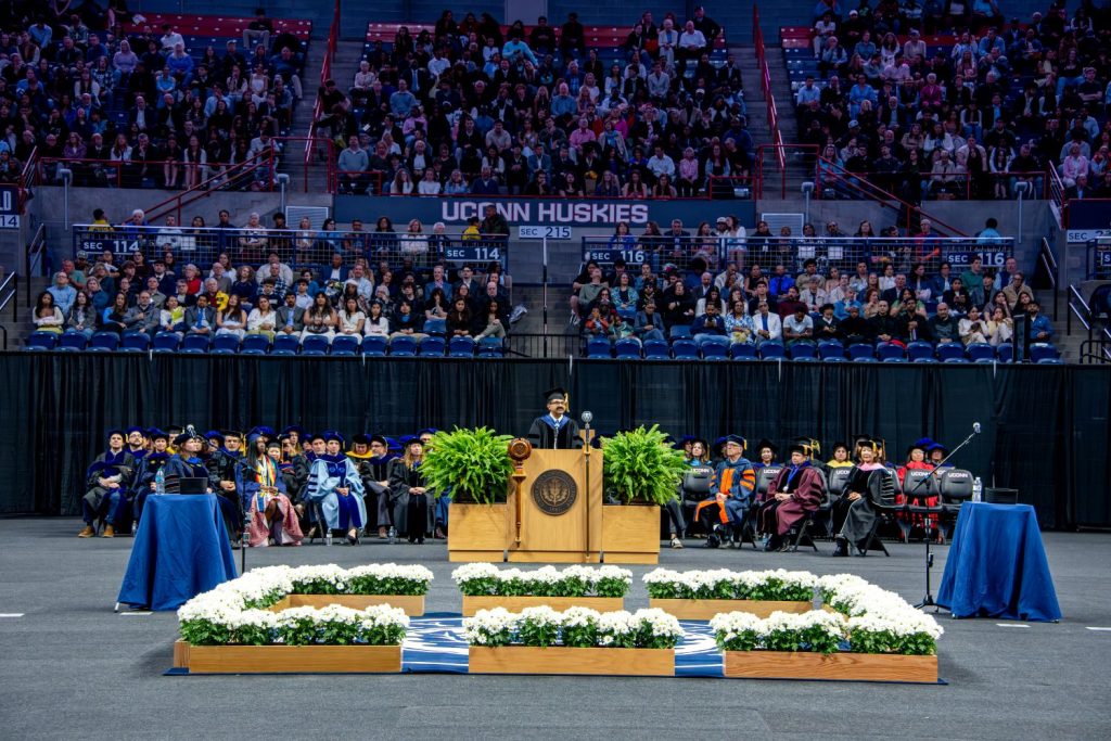 CAHNR Dean Kumar Venkitanarayanan speaks at 2026 commencement