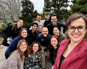 Jacob Earp with members of the Muscle Quality lab group