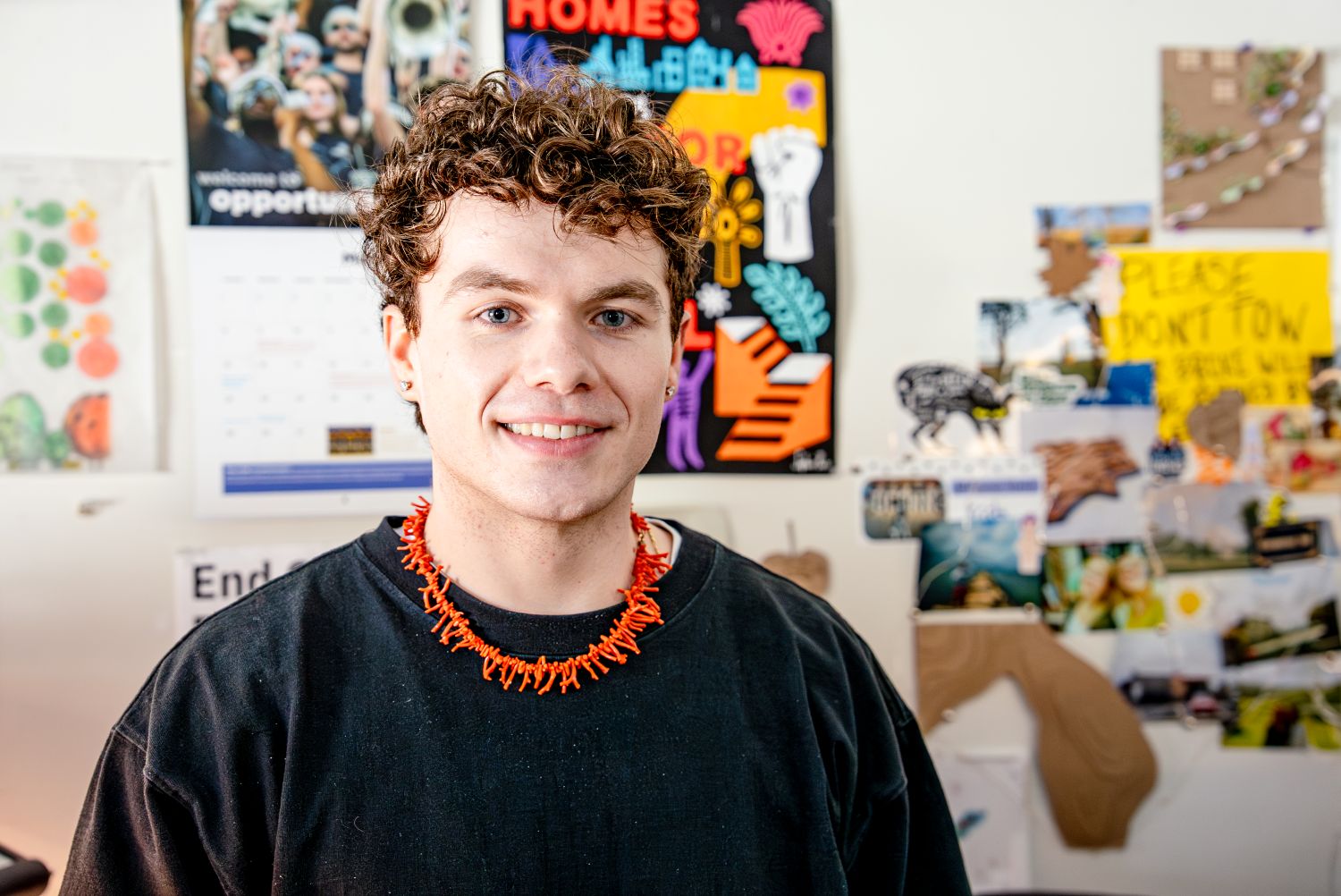 Daniel Hand ‘26 (CAHNR), a landscape architecture major poses for a photo.