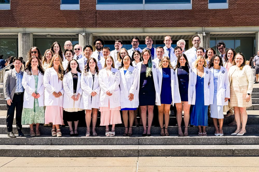 Students at UConn Physical Therapy White Coat 2026