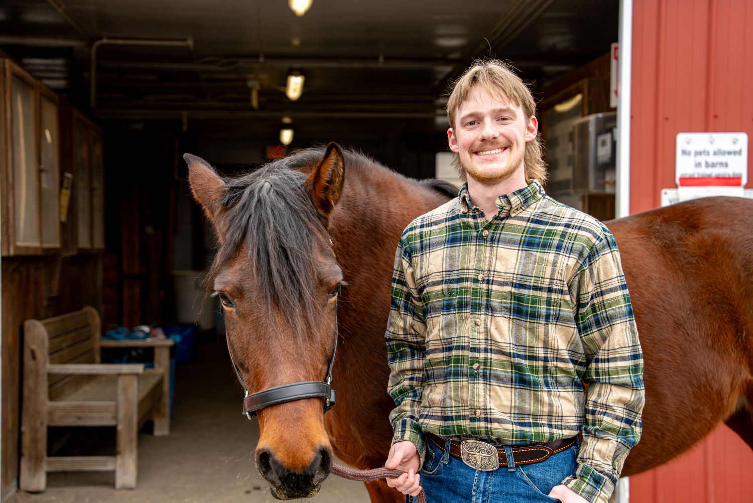 Jacob Niemczyk ‘26 (CAHNR), an agriculture, health, and natural resources major poses for a photo.