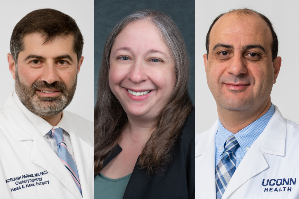 Dr. Kourosh Parham, Dr. Rebecca Riba-Wolman, and Dr. Yazeed Maghaydah are the UConn School of Medicine's Spring 2026 Faculty Spotlight honorees.