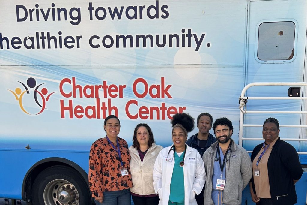Members of the Greater Hartford Street Medicine Collaborative in action.