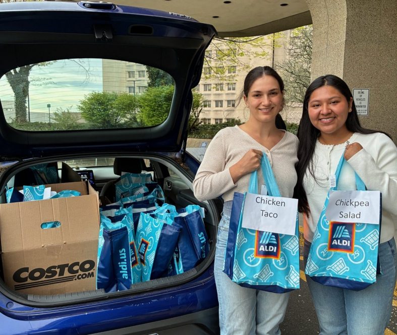 Two of the Women's Health Interest Group students