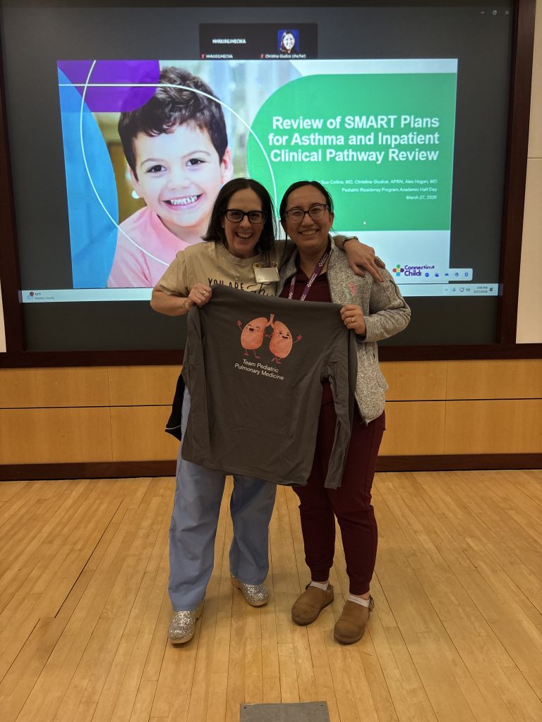 Dr. Ariana Adamski-Larson with her program director Dr Collins.