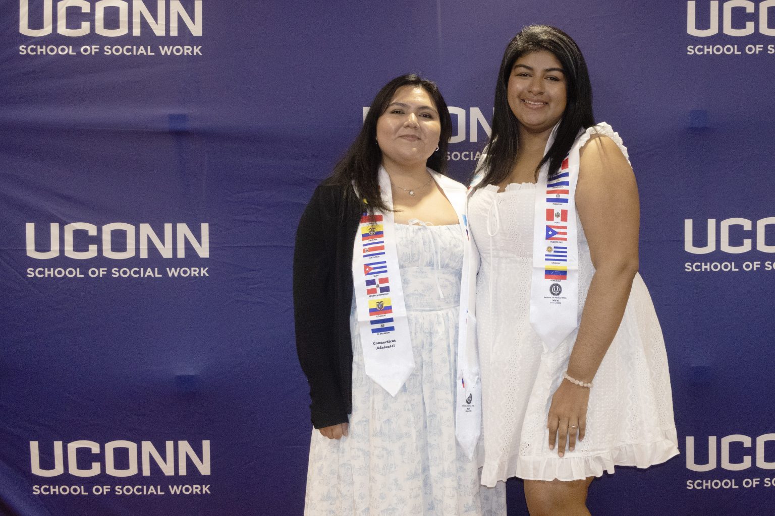 Maricielo Valencia '26 MSW and Kayla Cruz '26 MSW.