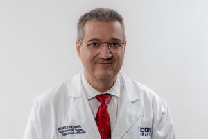 Dr. Michael Siegenthaler studio portrait white coat