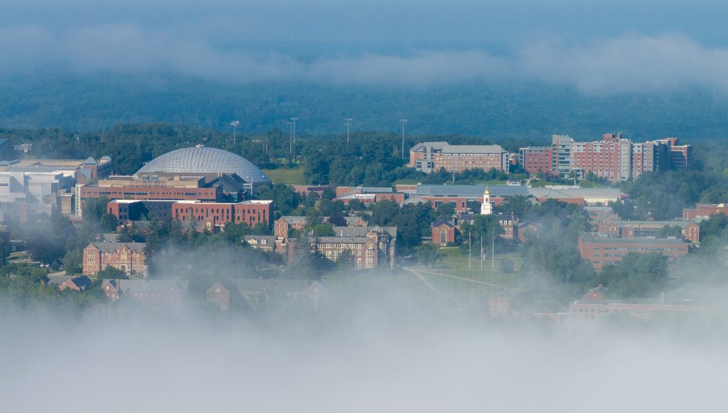 Foggy campus