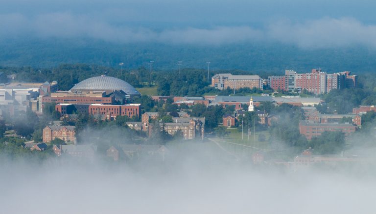 Foggy campus
