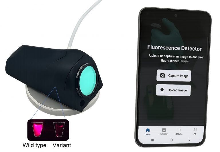 image of smart phone and diagnostic platform