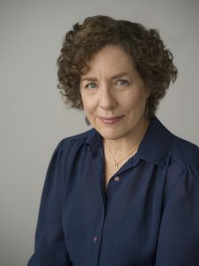 A portrait photograph of author Elaine Weiss.