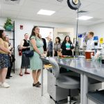 Event attendees tour the Plant Diagnostic Laboratory