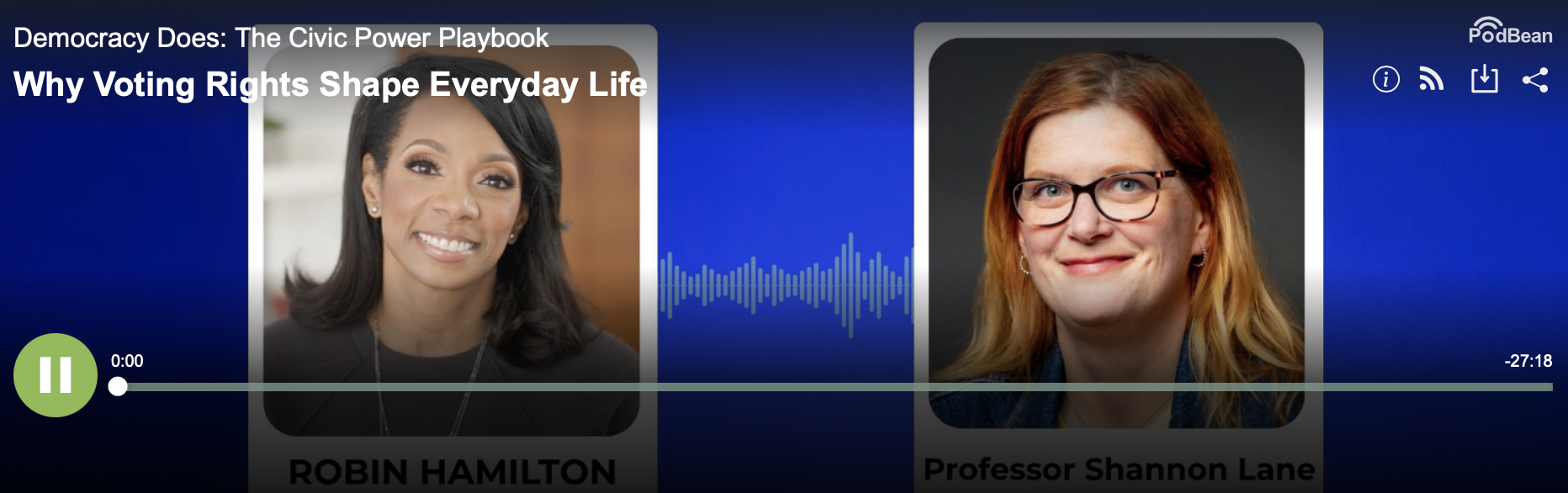 Democracy Does: The Civic Power Playbook podcast