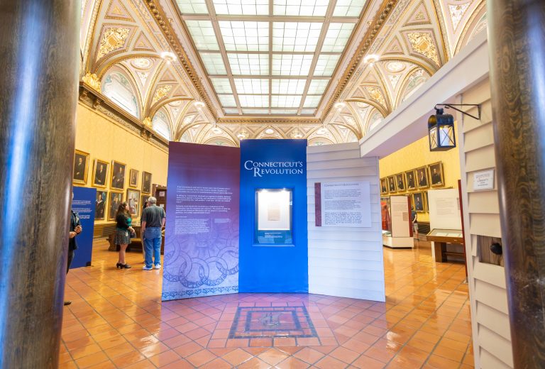 The entrance to the Museum of Connecticut History's 