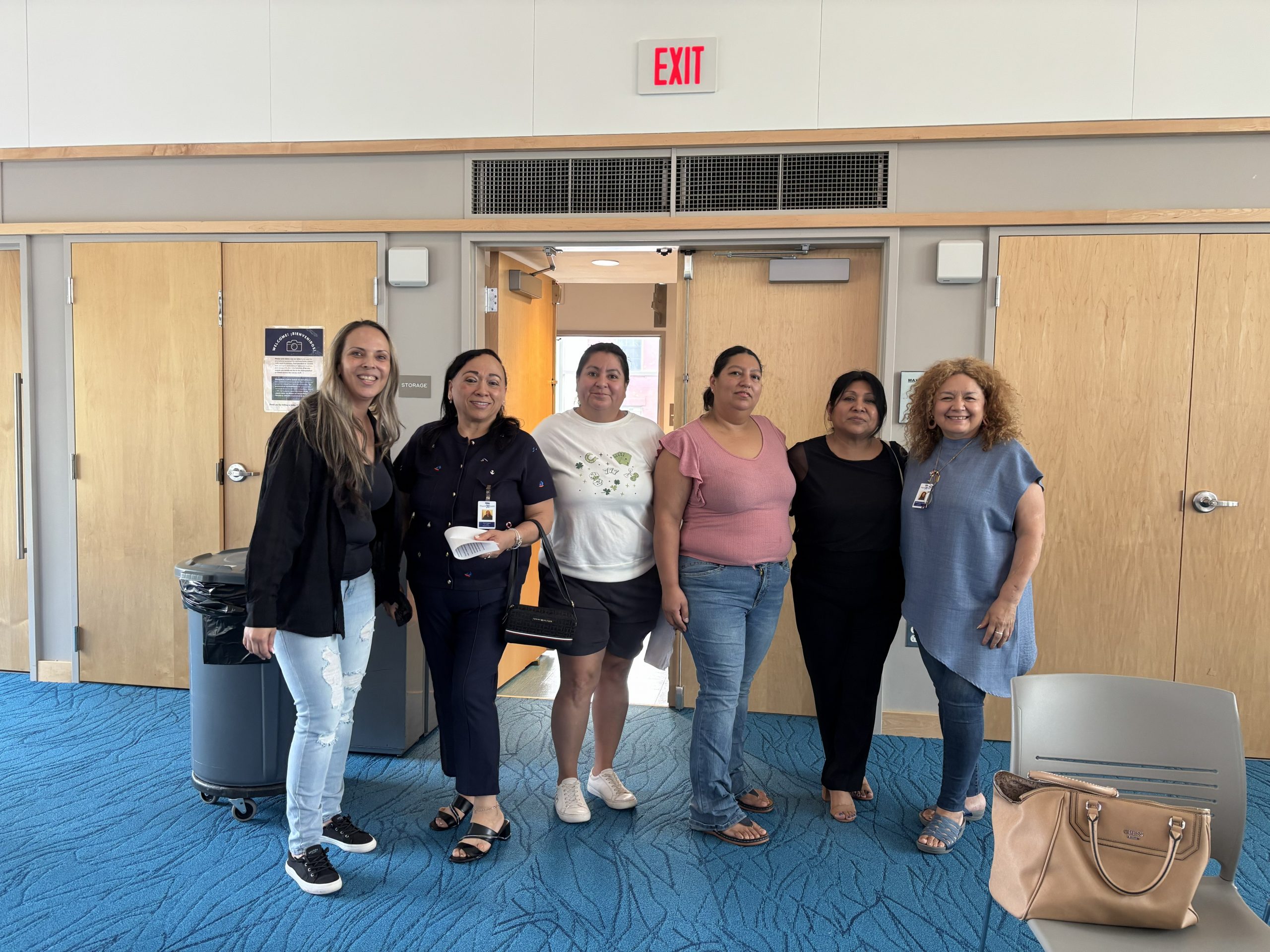Several members of the PA’LANTE community research team, a group of Latina women from Hartford, CT who came together to improve healthcare