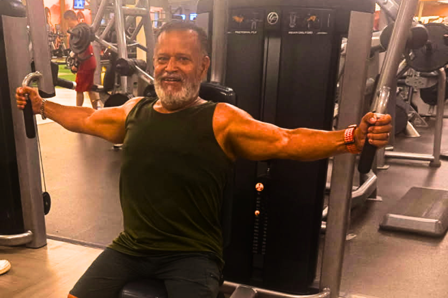 Jose Figueroa walks and exercises daily.