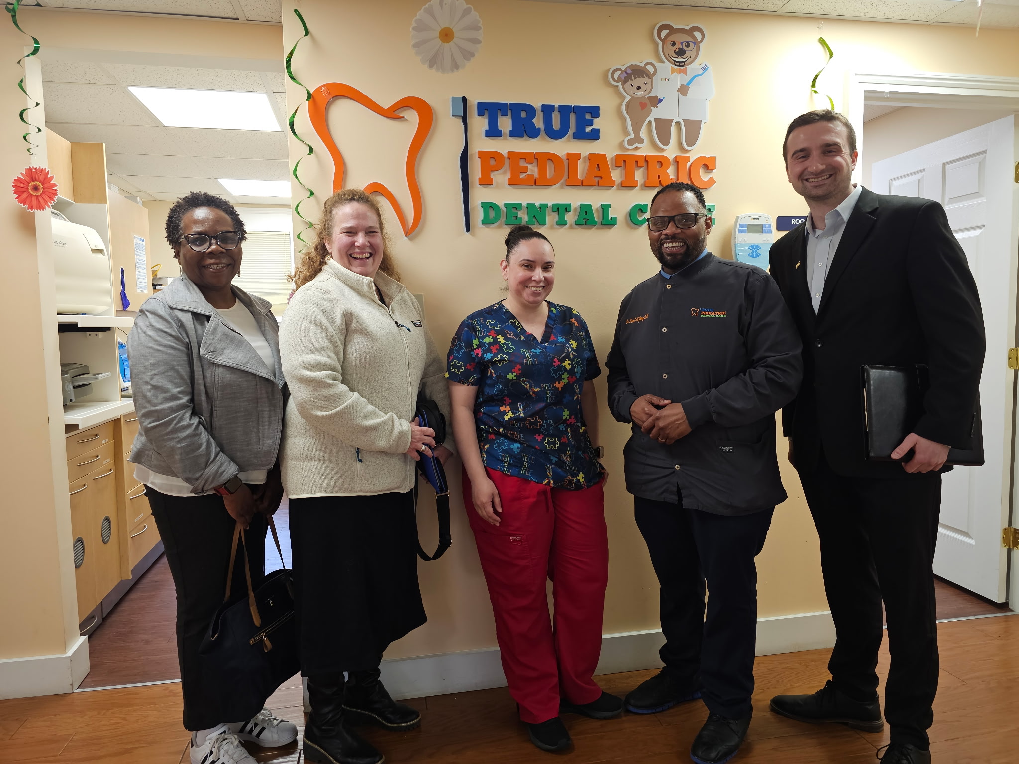 CT SLRP team visit with SLRP awardees at True Pediatric Dental Care