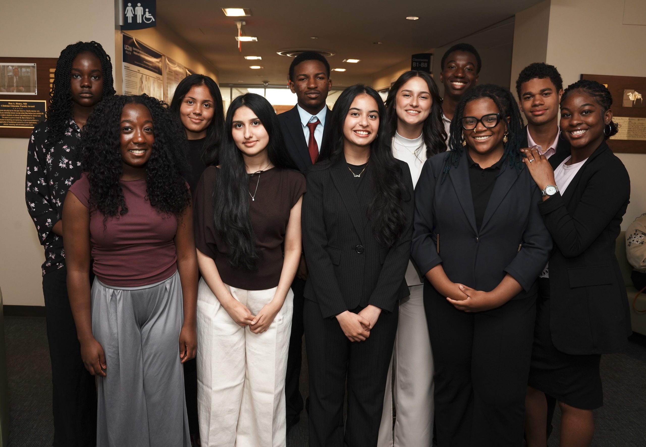High School students at the Research Symposium and Closing Ceremony - July 17, 2026 (Photo by John Atashian).