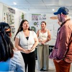 Students presenting their work